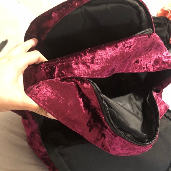 Pink Velvet Backpack - Picture 3 of 3